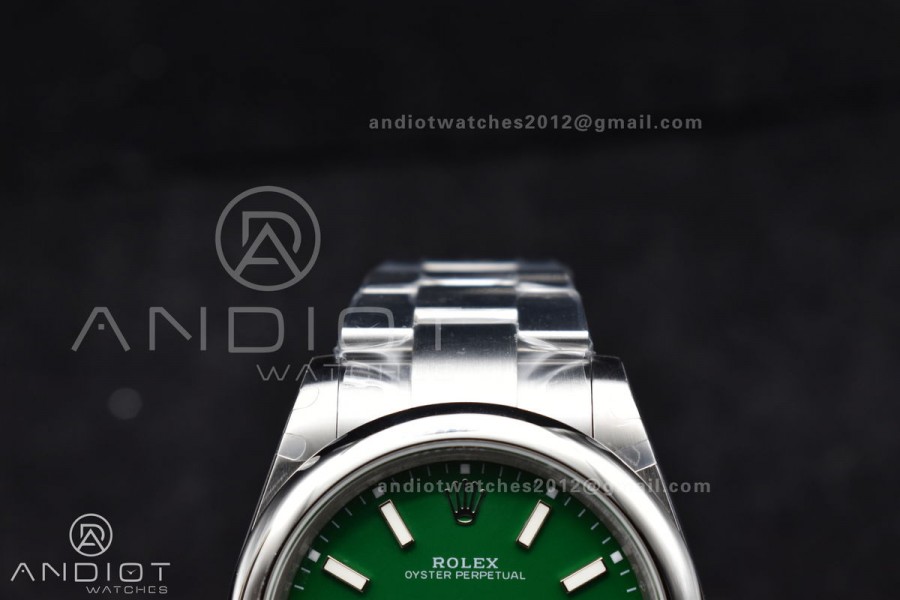 Oyster Perpetual 124300 41mm DIWF 1:1 Best Edition 904L Steel Green Dial A3230
