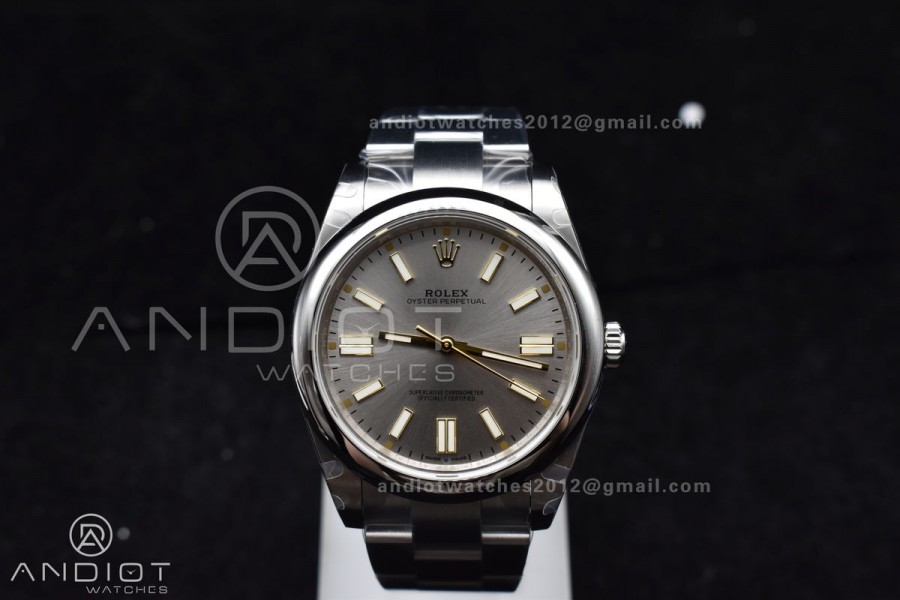 Oyster Perpetual 124300 41mm DIWF 1:1 Best Edition 904L Steel Silver Dial A3230