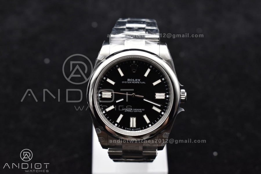 Oyster Perpetual 124300 41mm DIWF 1:1 Best Edition 904L Steel Black Dial A3230