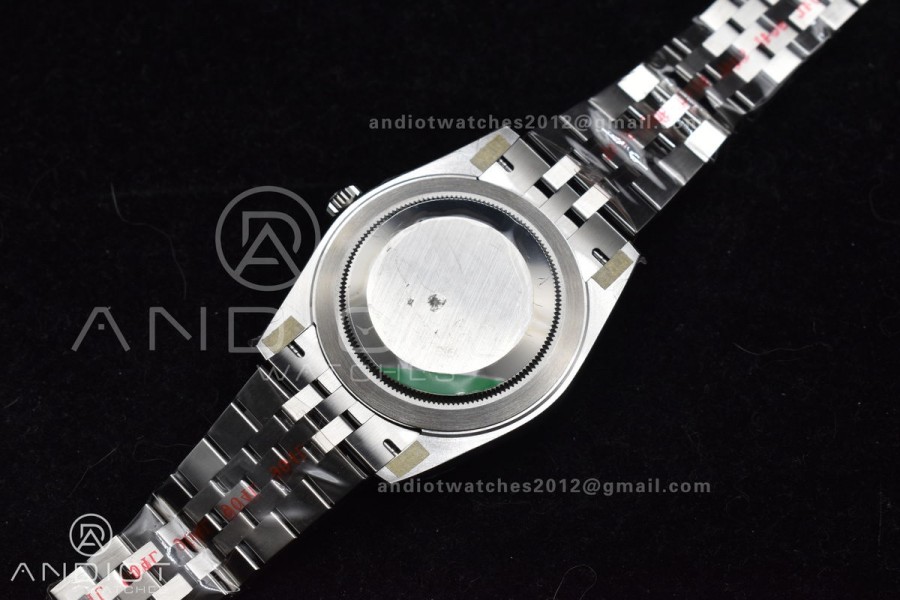 DateJust 41 126330 Wimbledon 904L SS ARF 1:1 Best Edition Gray Dial Green Roman On Jubilee Bracelet Vr3235