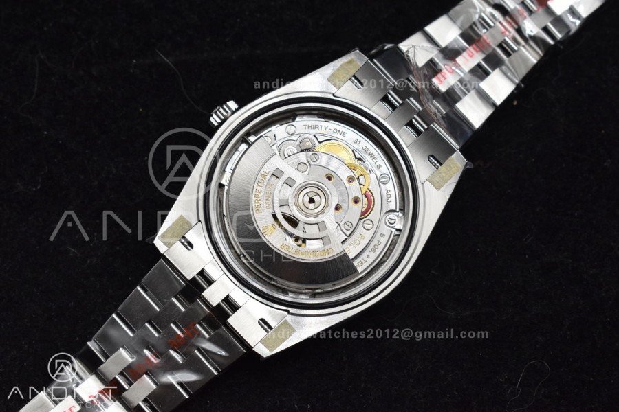 DateJust 41 126330 Wimbledon 904L SS ARF 1:1 Best Edition Gray Dial Green Roman On Jubilee Bracelet Vr3235