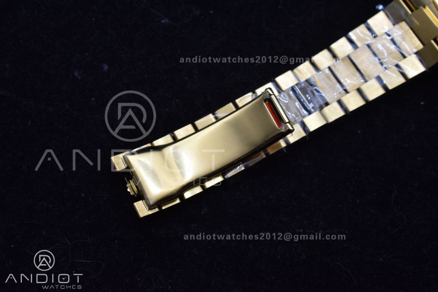 Day Date 40 YG 228238 ARF 1:1 Best Edition Silver Roman Dial On President Bracelet VR3255 (Gain Weight)