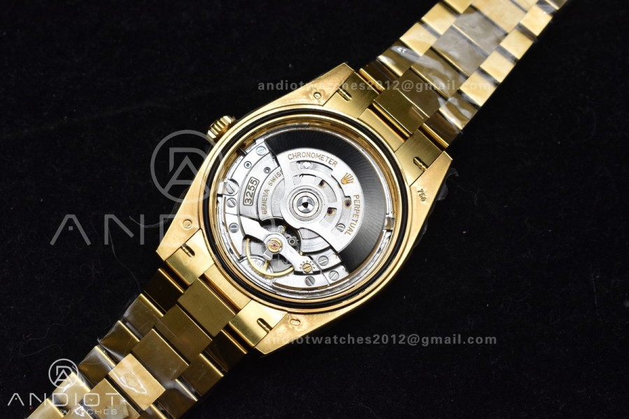 Day Date 40 YG 228238 ARF 1:1 Best Edition Green Roman Dial on President Bracelet VR3255 (Gain Weight)