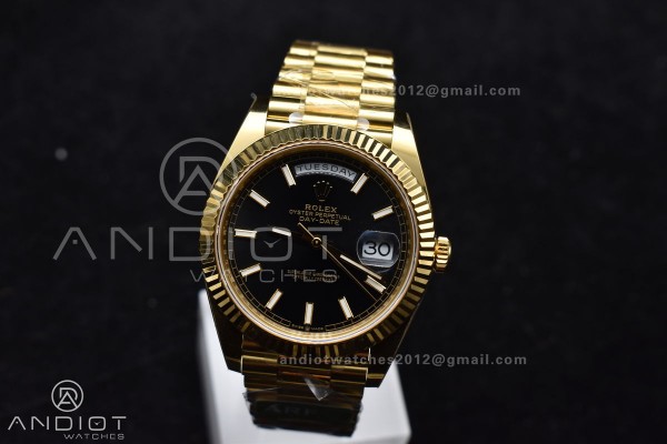 Day Date 40 YG 228238 ARF 1:1 Best Edition Black S...