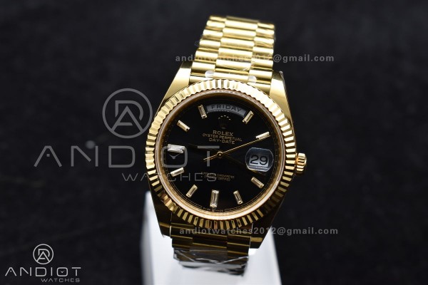 Day Date 40 YG 228238 ARF 1:1 Best Edition Black C...