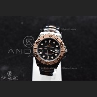 Yacht-Master RG 37mm 268621 CVSF 1:1 Best Edition Black Dial 316L SS Case and Bracelet A2824