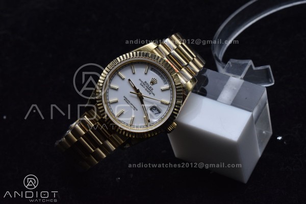 DayDate 40 YG GMF Tungsten Weighted 904L Steel Whi...
