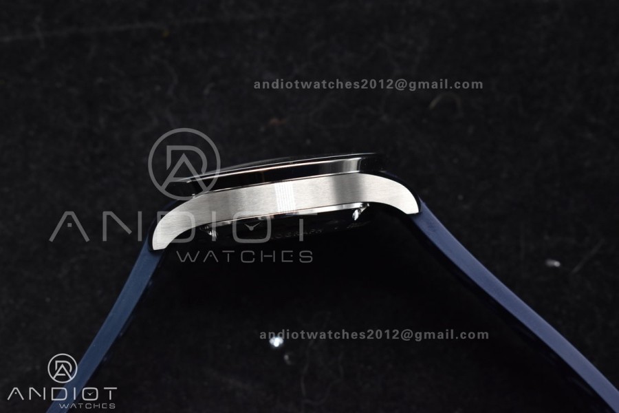 Portuguese Chrono IW3716 Z+F 1:1 Best Edition White/Blue Dial on Blue Rubber Strap A69355