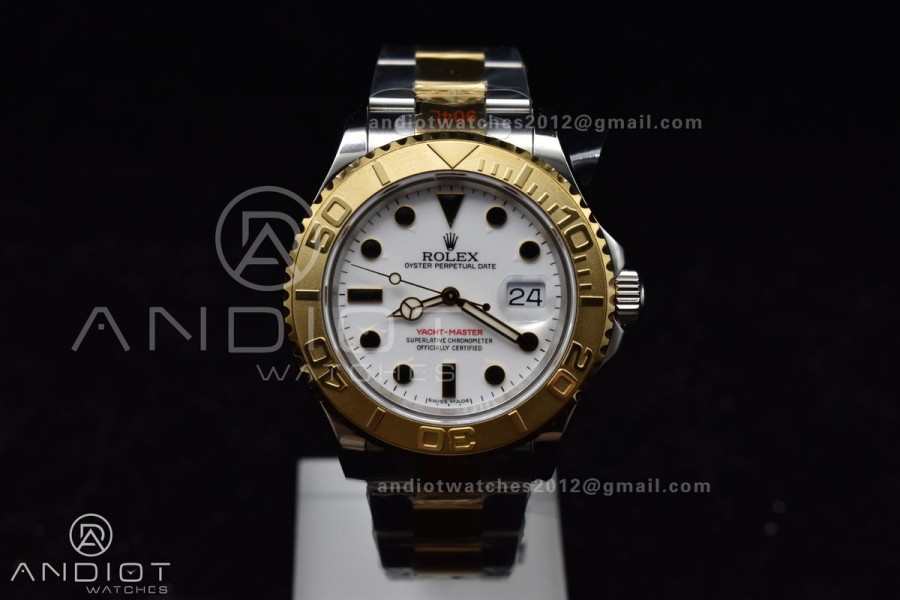 Yacht-Master 116623 YG Plated GMF Best Edition White Dial on SS/YG Bracelet SA3135