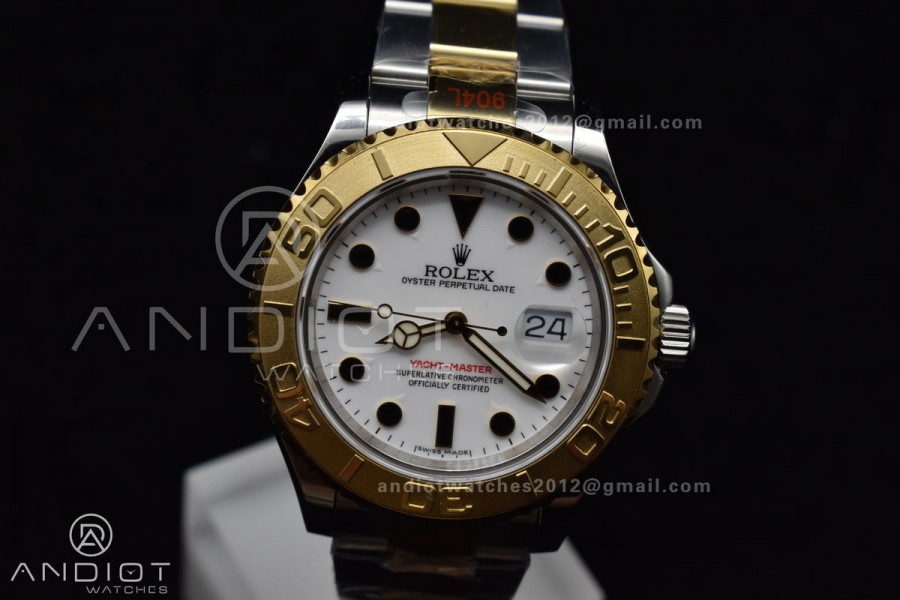 Yacht-Master 116623 YG Plated GMF Best Edition White Dial on SS/YG Bracelet SA3135