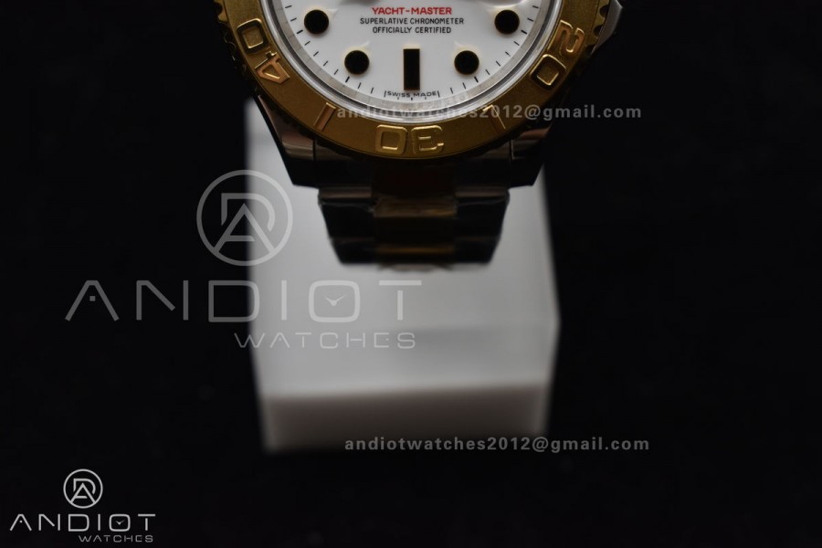 Yacht-Master 116623 YG Plated GMF Best Edition White Dial on SS/YG Bracelet SA3135