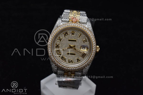TWD 41mm Best Version Diamond DateJust Roman Dial ...