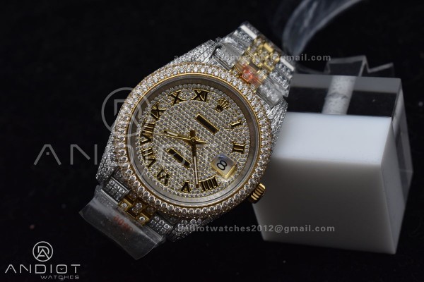 TWD 41mm Best Version Diamond DateJust Roman Dial ...