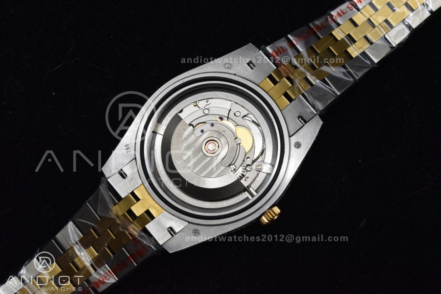 TWD 41mm Best Version Diamond DateJust Roman Dial 2 Tone Yellow Gold