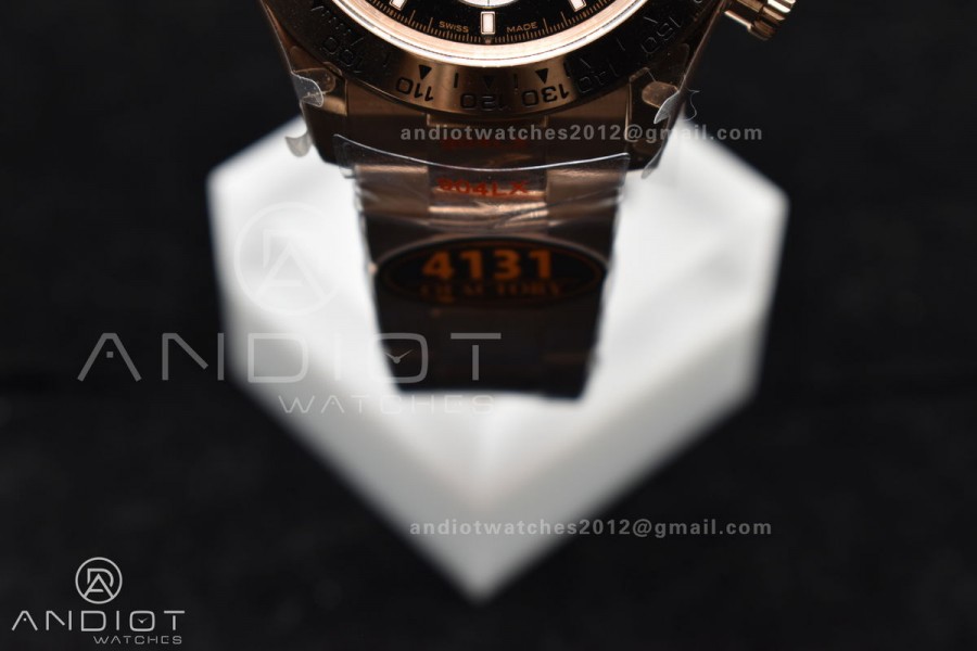 Daytona 116505 QF 1:1 Best Edition Black/RG Dial on RG Bracelet SH4130 V3 (Gain Weight)