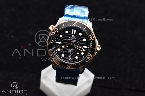 Seamaster Diver 300M SS/RG VSF 1:1 Best Edition Bl...