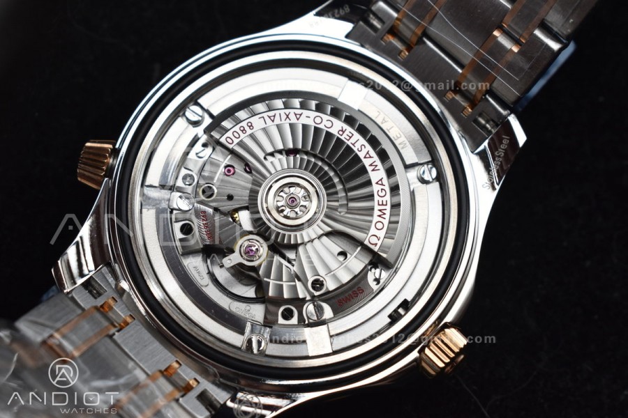 Seamaster Diver 300M SS/RG VSF 1:1 Best Edition Black Ceramic Black Dial on SS Bracelet A8800