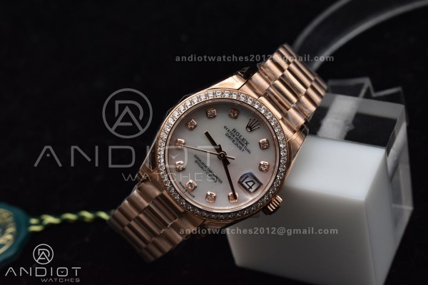 DateJust 31 Ladies 278275 GSF 316L Steel MOP Diamo...