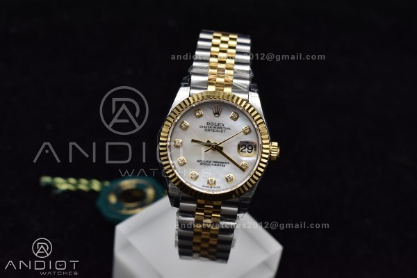 DateJust 31 Ladies 278271 GSF 316L Steel MOP Diamo...
