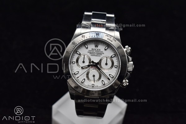 Daytona 116520 QF 1:1 Best Edition White Dial on S...