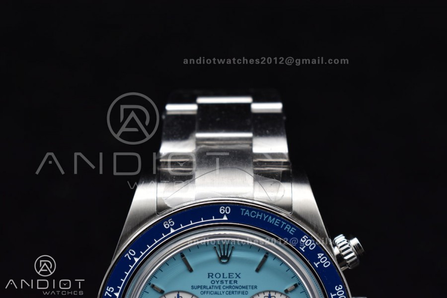 Daytona SS ADGF Paul Newman Best Customized Edition Tiffany/White Dial On SS Bracelet A4130