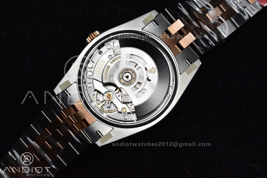 DateJust 36 SS 126281rbr VSF 1:1 Best Edition 904L Steel Silver Textured Dial on Jubilee Bracelet VS3235