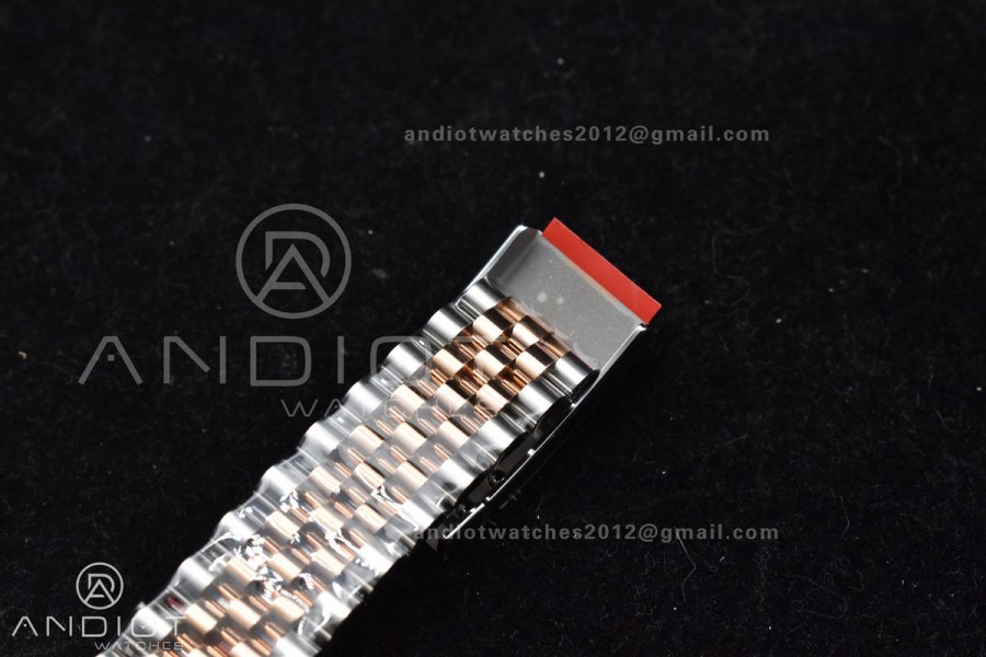 DateJust 36 SS 126281rbr VSF 1:1 Best Edition 904L Steel RG Roman Dial on Jubilee Bracelet VS3235