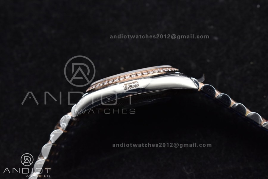 DateJust 36 SS 126281rbr VSF 1:1 Best Edition 904L Steel RG Roman Dial on Jubilee Bracelet VS3235