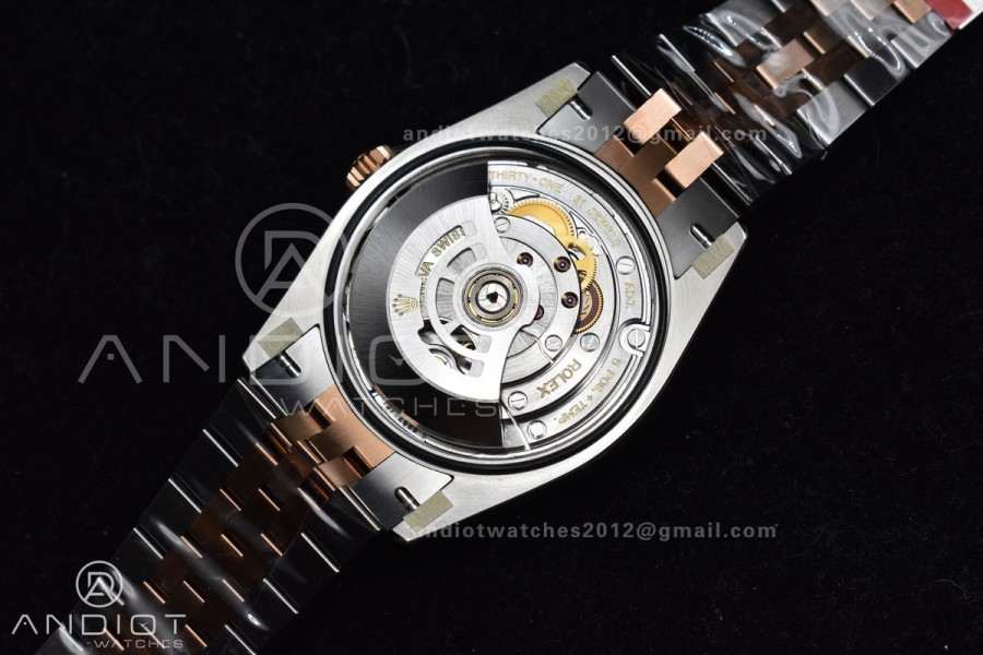 DateJust 36 SS 126281rbr VSF 1:1 Best Edition 904L Steel RG Roman Dial on Jubilee Bracelet VS3235