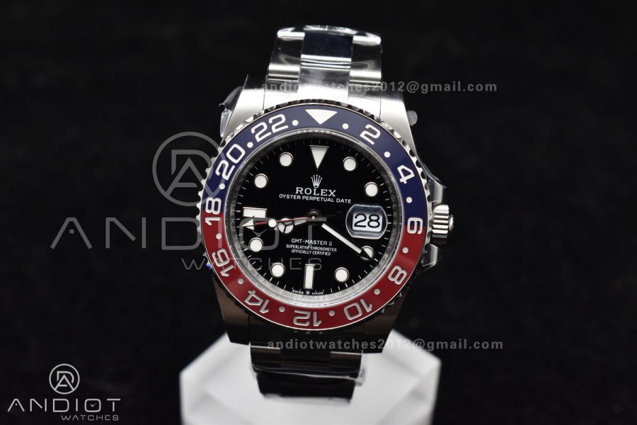 GMT-Master II 126710 BLRO Blue/Red Ceramic Clean Factory Best Edition On Oyster Bracelet DD3285 CHS V3 With Newest UV Bezel