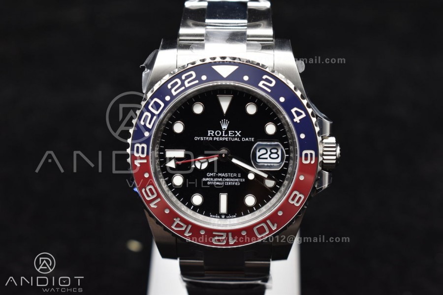 GMT-Master II 126710 BLRO Blue/Red Ceramic Clean Factory Best Edition On Oyster Bracelet DD3285 CHS V3 With Newest UV Bezel