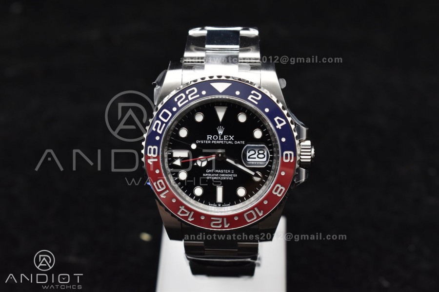 GMT-Master II 126710 BLRO Blue/Red Ceramic Clean Factory Best Edition On Oyster Bracelet DD3285 CHS V3 With Newest UV Bezel