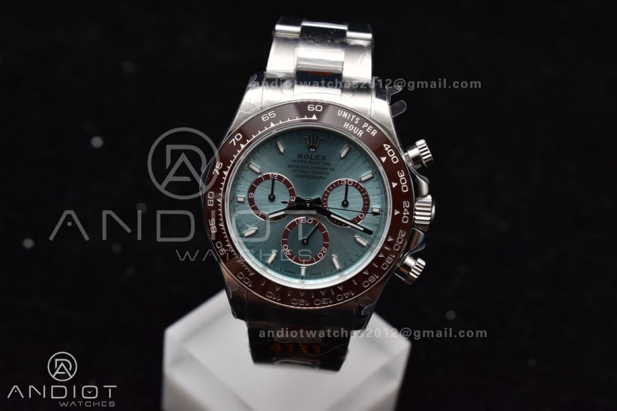 Daytona 126506 QF 1:1 Best Edition Ice Blue Dial Stick Marker on SS/YG Braclet SH4131 V5