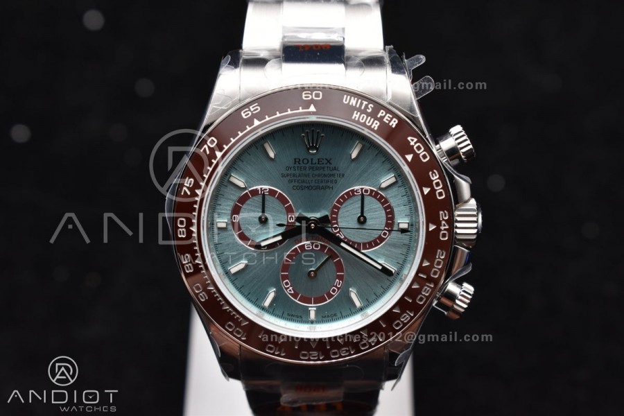 Daytona 126506 QF 1:1 Best Edition Ice Blue Dial Stick Marker on SS/YG Braclet SH4131 V5