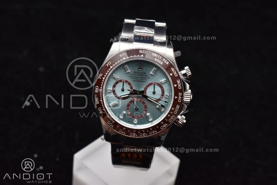 Daytona 126506 QF 1:1 Best Edition Ice Blue Dial Crystal Marker on SS/YG Braclet SH4131 V5