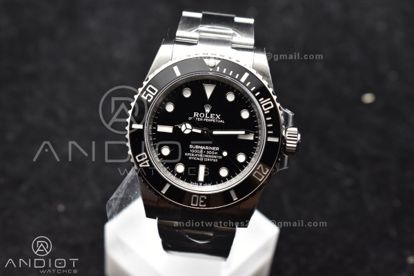 Submariner 41mm 124060 No Date Black Ceramic 904L ...