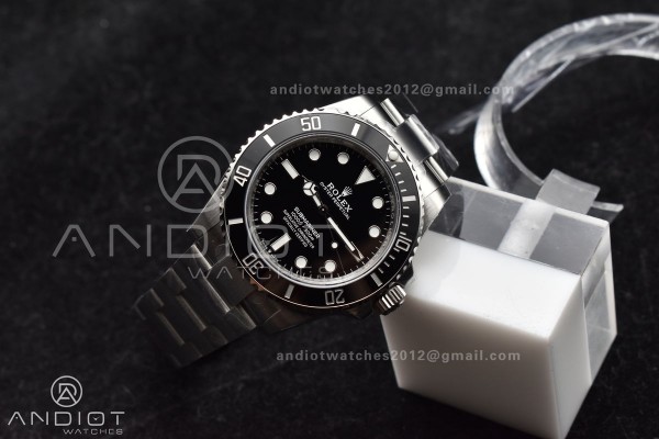 Submariner 41mm 124060 No Date Black Ceramic 904L ...