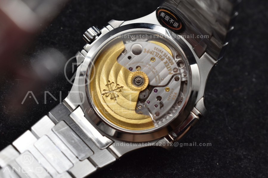 Nautilus 7118 3KF 1:1 Best Edition Blue Textured Dial on SS Bracelet A324 Super Clone V2