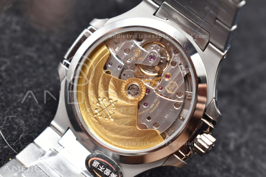 Nautilus 7118 3KF 1:1 Best Edition Blue Textured Dial on SS Bracelet A324 Super Clone V2