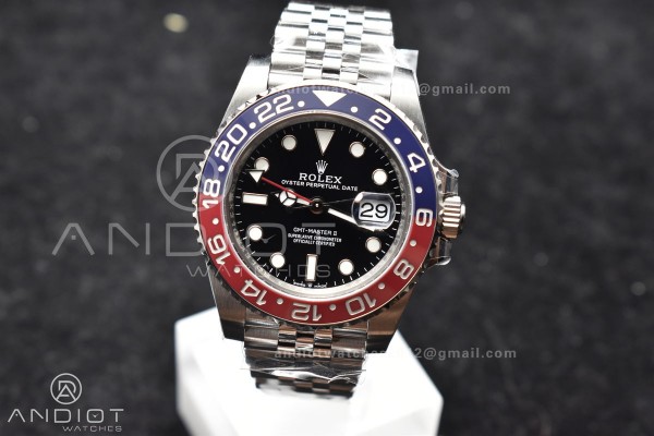 GMT-Master II 126710 BLRO Blue/Red Ceramic Clean F...
