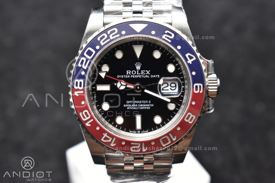 GMT-Master II 126710 BLRO Blue/Red Ceramic Clean Factory Best Edition On Jubilee Bracelet DD3285 CHS V3 With Newest UV Bezel