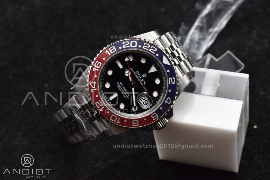 GMT-Master II 126710 BLRO Blue/Red Ceramic Clean Factory Best Edition On Jubilee Bracelet DD3285 CHS V3 With Newest UV Bezel