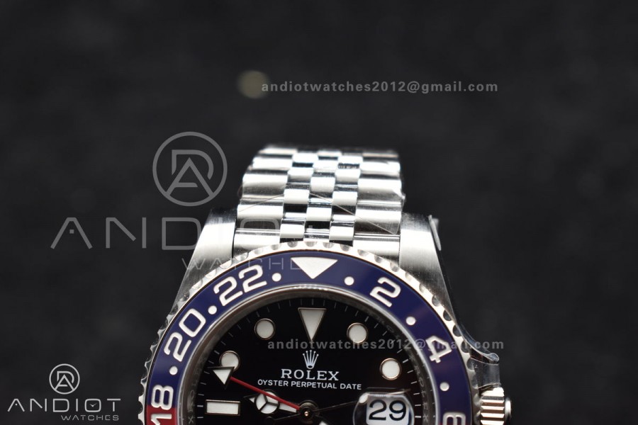 GMT-Master II 126710 BLRO Blue/Red Ceramic Clean Factory Best Edition On Jubilee Bracelet DD3285 CHS V3 With Newest UV Bezel