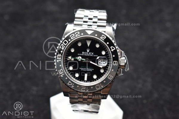 GMT-Master II 126710 GRNR Black/Gray Ceramic 904L ...
