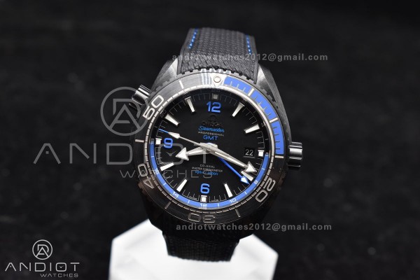 Planet Ocean 45.5mm Deep Black Blue Real Ceramic V...