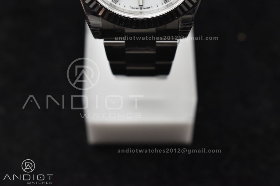 DateJust 41 126334 904L SS VSF 1:1 Best Edition White Dial On Oyster Bracelet VS3235