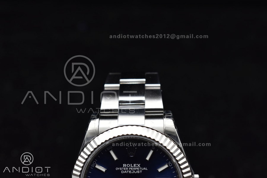 DateJust 41 126334 904L SS VSF 1:1 Best Edition Blue Dial On Oyster Bracelet VS3235