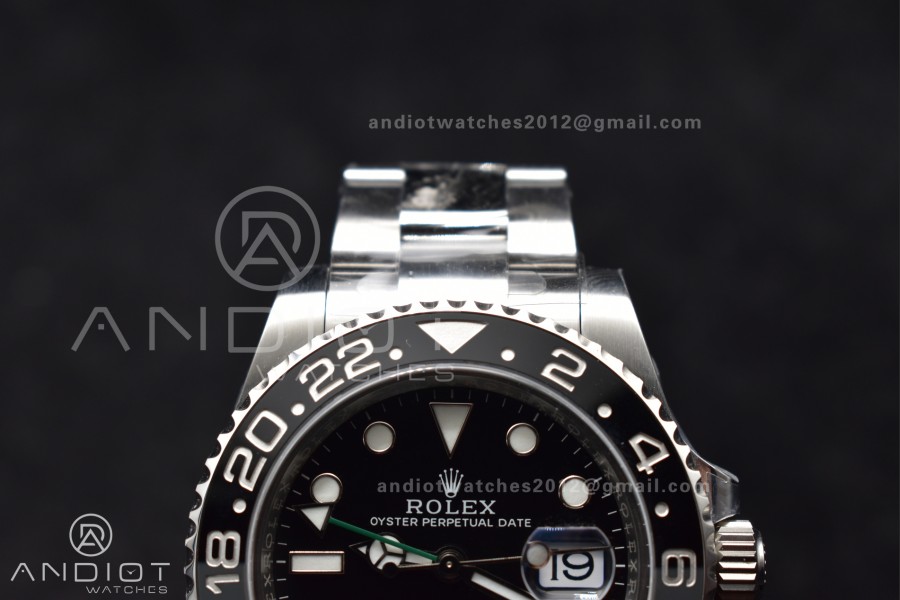 GMT-Master II 126710 GRNR Black/Gray Ceramic 904L Steel Clean 1:1 Best Edition on Oyster Strap DD3285