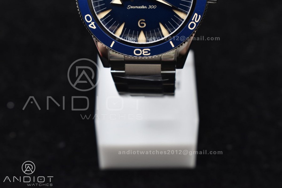 Seamaster 300 Heritage VSF 1:1 Best Edition Blue Dial On SS Bracelet A8912 Super Clone
