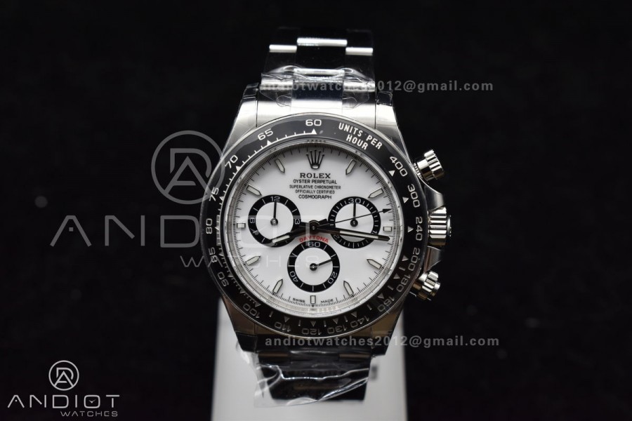 Daytona 126500 BTF 1:1 Best Edition 904L Steel White Dial on SS Bracelet DD4131 